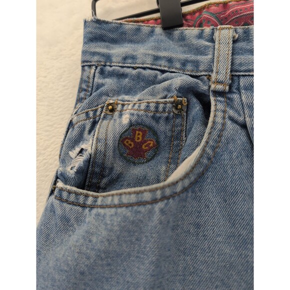 VTG Bugle Boy Mom Jeans Women's Size 18 Light Wash 80s 90s Made In USA - Picture 2 of 16